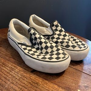 Checkered Platform Vans! W8